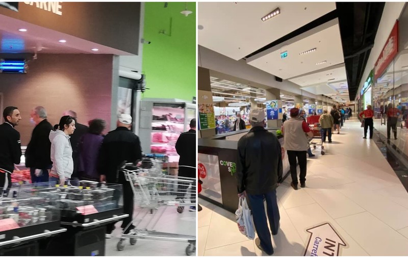 Aglomerație la supermarketurile din țară. Imagini cu cozile uriașe