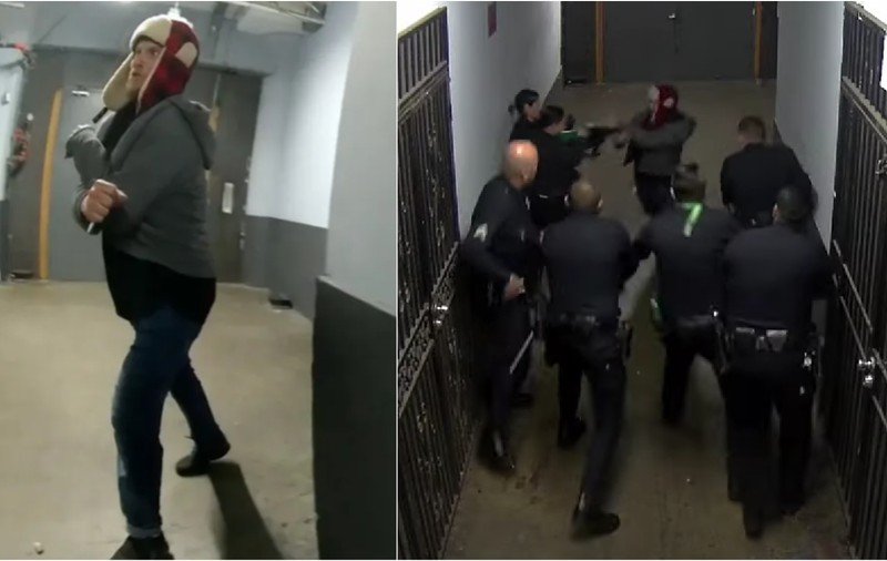 Un bărbat care ținea în mână o furculiță de plastic, împușcat mortal de polițiștii din Los Angeles. VIDEO