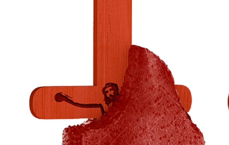 "Suge până la Iisus", blasfemia pe băţ care a înfuriat credincoşii | FOTO