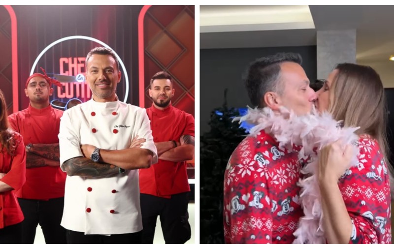 Imagini inedite cu Chef Ștefan Popescu și familia lui, în timp ce împodobesc bradul de Crăciun. „Vă arătăm puțin din atmosfera noastră”