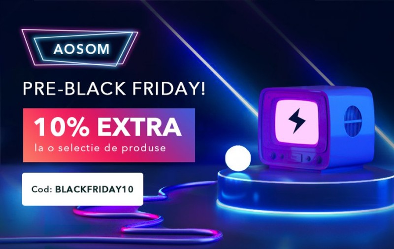 Pregătiți-vă de Black Friday. Aosom anunță reduceri la o gamă largă de produse