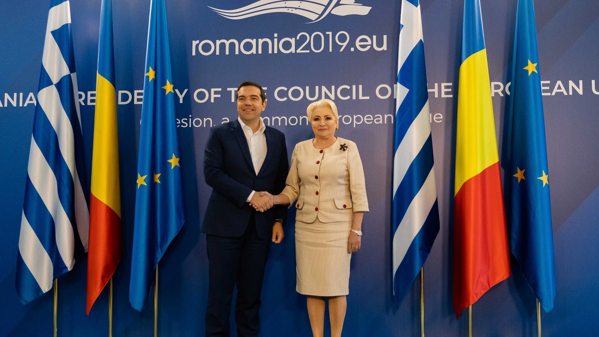 Viorica Dancila si , Alexis Tsipras