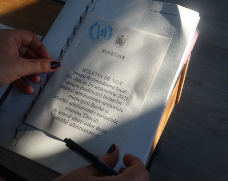 Referendum local la Buzău pentru unificarea cu comuna Țintești