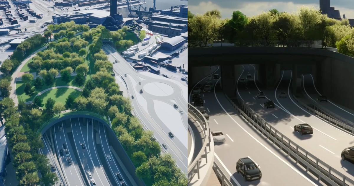 Imagini cu modul în care va arăta tunelul rutier subacvatic din Genova
