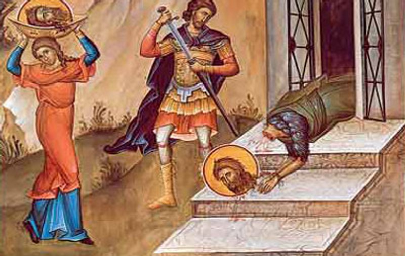 Calendar ortodox 29 august 2017. Tăierea Capului Sfântului Ioan Botezătorul
