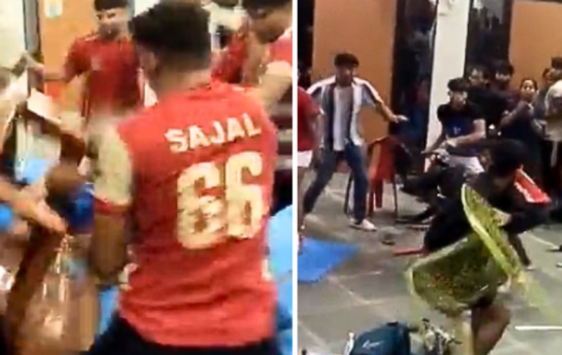 Bătaie nebună între două echipe studențești, după un joc desfășurat la o competiție sportivă pentru colegii, în India