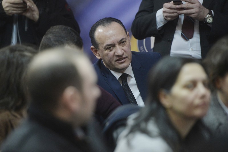 Avocatul fratilor Camatarul, Mihai Costea, condamnat la 13 ani pentru inselaciune, participa luni 30 Ianuarie 2017, la sediul ministerului din Bucuresti, la dezbaterea publica pe tema proiectului OUG privind gratierea si modificarea codurilor penale. ANDREEA ALEXANDRU/MEDIAFAX FOTO