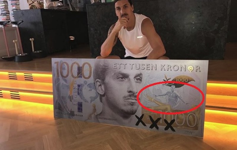 Ibrahimovici, desenat pe bancnota de 1.000 de coroane. ”Voi, popor suedez, mă aveți pe mine”