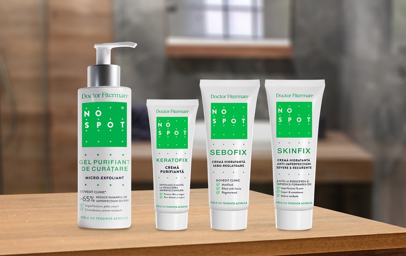 NOU! Doctor Fiterman lansează NO SPOT® – gama pentru tenul cu tendință acneică