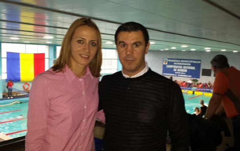 Camelia Potec și Mihai Leu au debutat la Campionatele Naționale de Natație, în noile lor funcții
