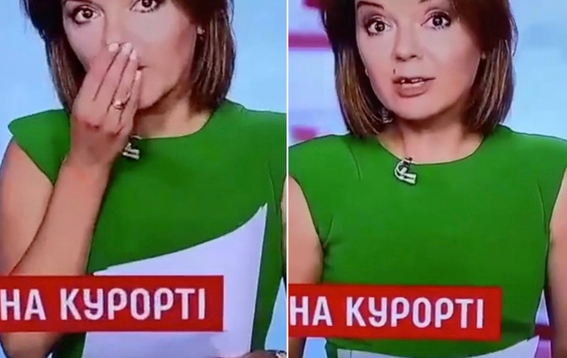 VIDEO | Unei prezentatoare TV din Ucraina i-au căzut doi dinți în timpul jurnalului. Cum a reacționat