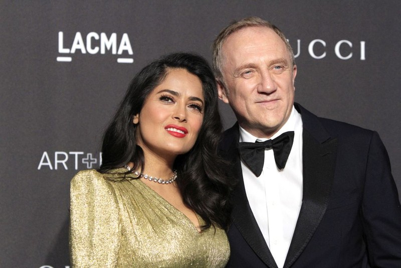 Actrița Salma Hayek și soțul ei, Bernard Arnault