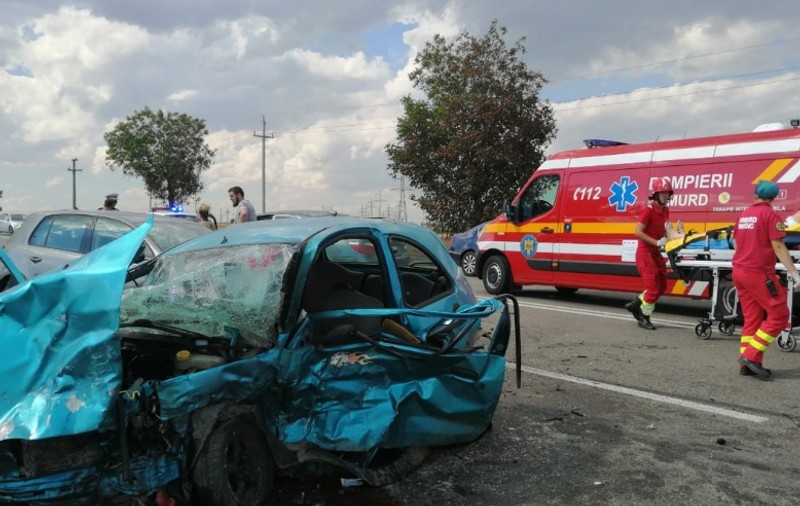 VIDEO | Cinci oameni răniți la Ovidiu, după ce o mașină a intrat pe contrasens