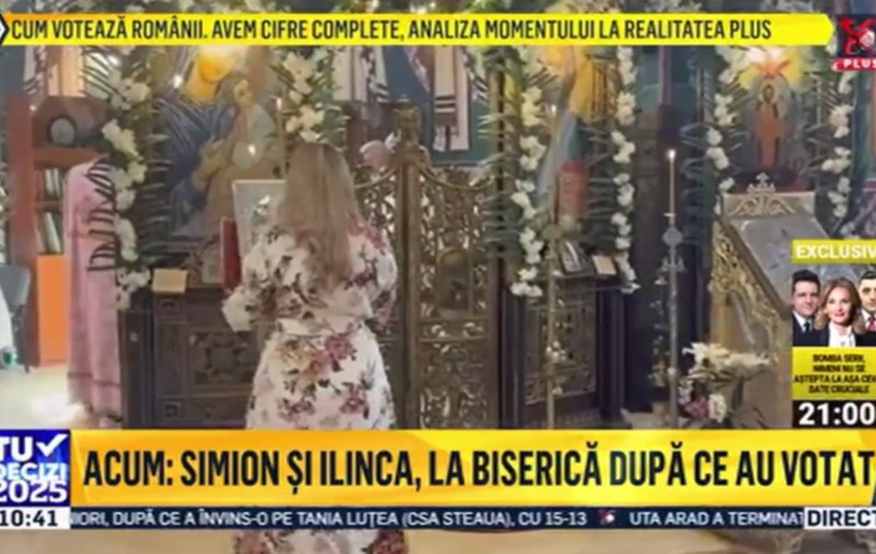 „O vedem pe Ilinca rugându-se la o icoană”, campanie ilegală pentru George Simion în ziua alegerilor, la televiziunea lui preferată