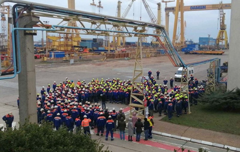 Șantierul Naval Mangalia poate fi vândut cu preț redus, după ce la primele trei licitații nimeni n-a făcut vreo ofertă