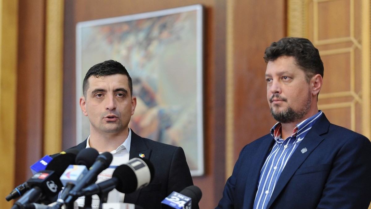 George Simion și Claudiu Târziu, pe vremea când amândoi conduceau AUR