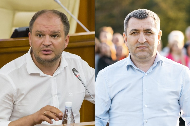 Ion Ceban, stânga, și Lilian Carp, candidați la primăria Chișinăului.