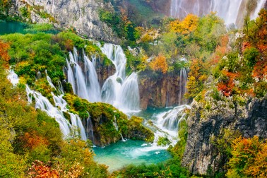 Cascadele de la lacurile Plitvice