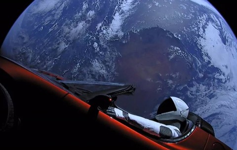 elon musk tesla roadster