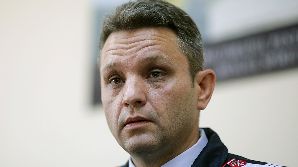Radu Cristian la conferinta de presa a Inspectoratului pentru Situatii de Urgenta "Dealu Spirii", in Bucuresti, joi, 24 octombrie 2019