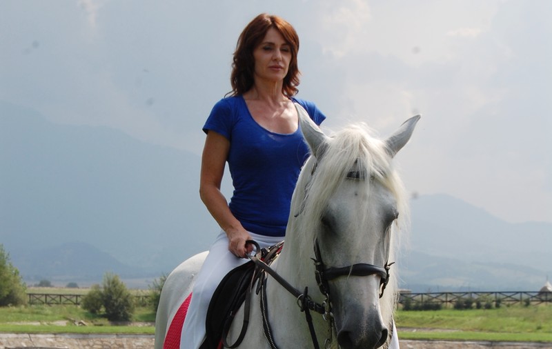 NADIA COMĂNECI/ Libertatea a fost acolo când a învățat să călărească!