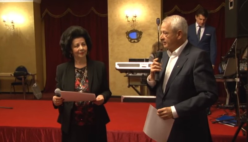 Minodora Ilie și Sorin Oprescu, la o gală Omenia din 2015 | Sursa foto: colectiv.gsp.ro