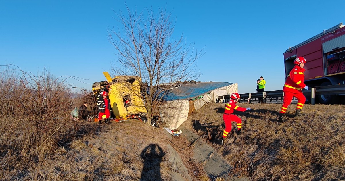 Accident pe autostrada A1, sensul Sebeș – Sibiu