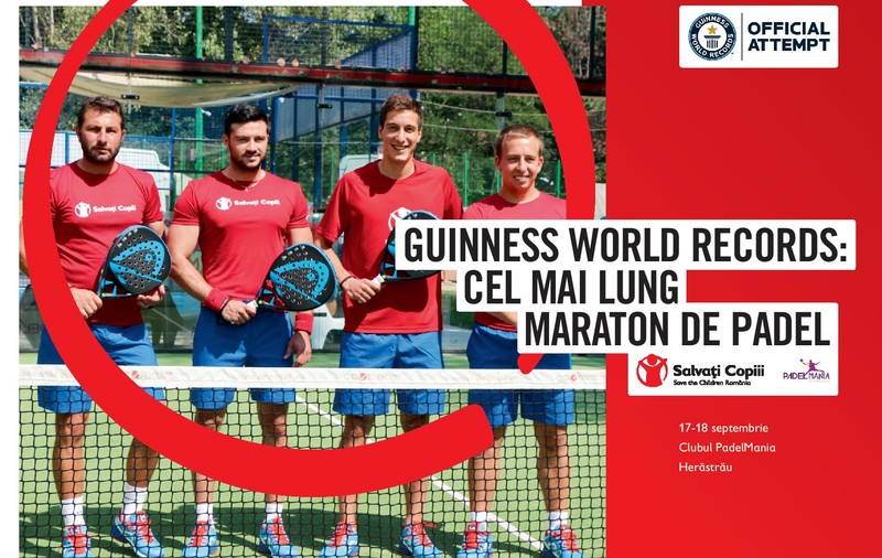 Patru români, în Cartea Recordurilor. Au jucat, în scopuri caritabile, cel mai lung joc de padel din lume!