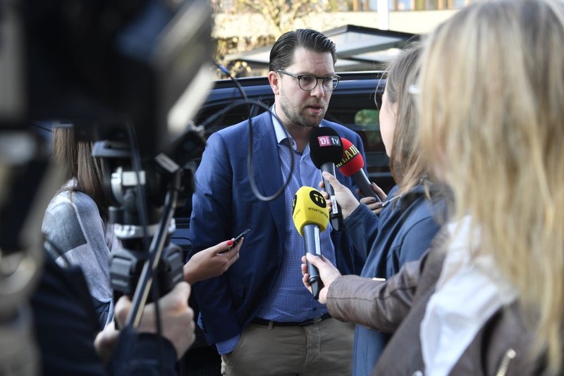 Jimmie Akesson, liderul formațiunii de extremă-dreapta Democrații Suedezi (FOTO: EPA)