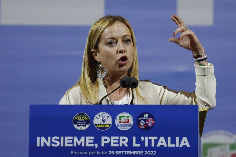 Giorgia Meloni. FOTO: EPA