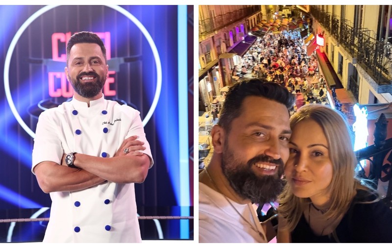 Imagine rară cu chef Orlando Zaharia din ziua nunții cu Mădălina. Au trecut 22 de ani de ani de atunci. „La bine și la greu”