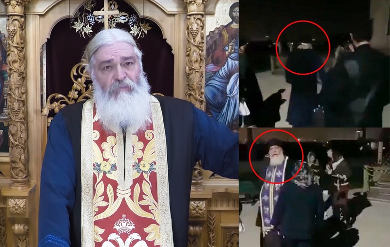 Preotul Calistrat, filmat când lovește o femeie, oprit de la slujbe pe durata anchetei interne. Decizia, luată de Arhiepiscopia Iașilor