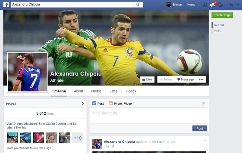 Alex Chipciu îi caută pe suporterii echipei Steaua în lumea virtuală