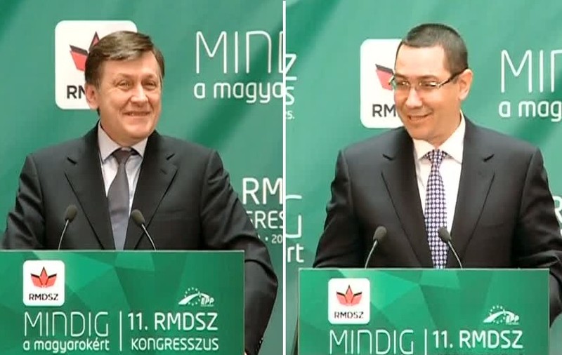 USL scârţâie din toate încheieturile! CRIN ANTONESCU şi VICTOR PONTA, RECITAL DE IRONII la Congresul UDMR
