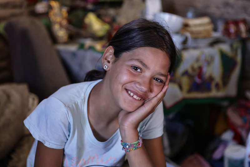 Esmeralda, 13 ani, speră că va putea să meargă anul ăsta la școală. Sursa foto: Vlad Chirea