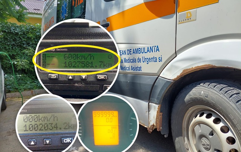 Medicii și personalul de la Salvare din toată țara ne-au trimis imagini cu ambulanțele preistorice, cu un milion de kilometri la bord