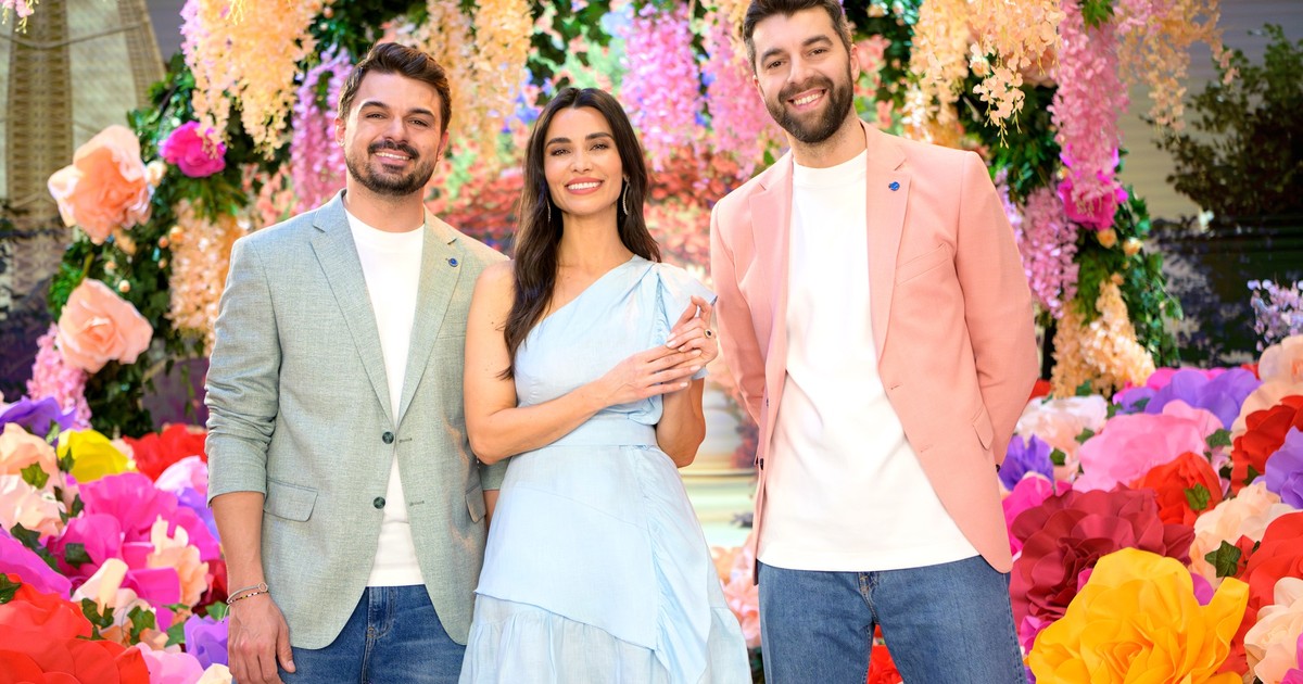Bogdan Ciudoiu, Lili Sandu și Shurubel (Andrei Lăcătuș), prezentatorii de la „Vorbește Lumea”