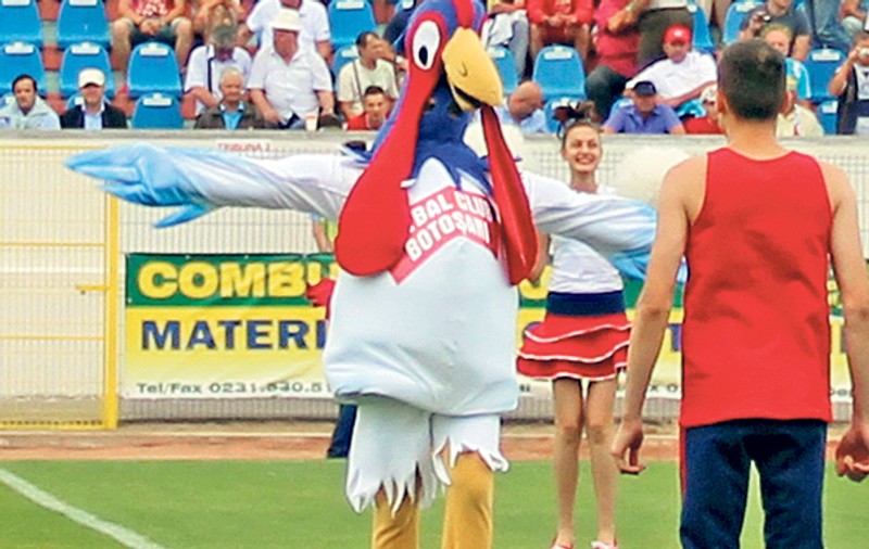 Mascota echipei FC Botoşani a stârnit mânia suporterilor