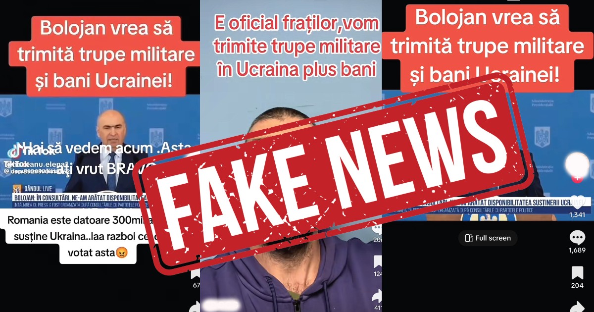 Noi dezinformări apărute pe TikTok