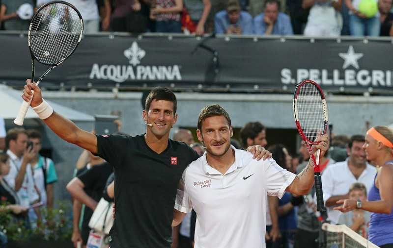 Totti și Nole au dat recital la Roma, într-un meci caritabil! / FOTO & VIDEO