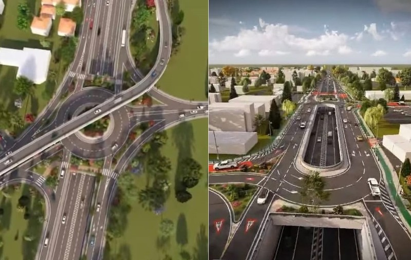 Două noi pasaje în Ilfov, pe DN1 și DN6: Nod rutier pe 3 niveluri la Balotești și pasaj subteran la Bragadiru