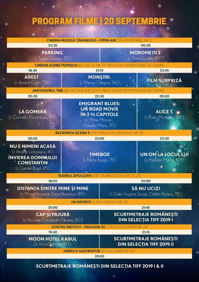 Programul Noaptea Albă a Filmului Românesc