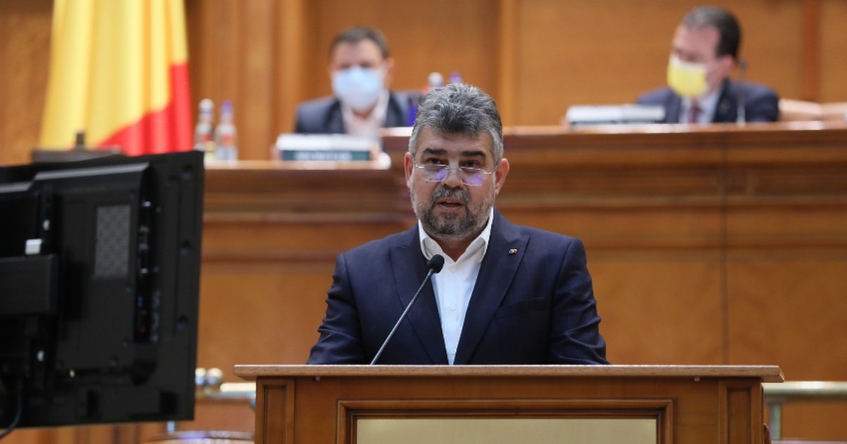 Marcel Ciolacu in Parlament. Foto: PSD