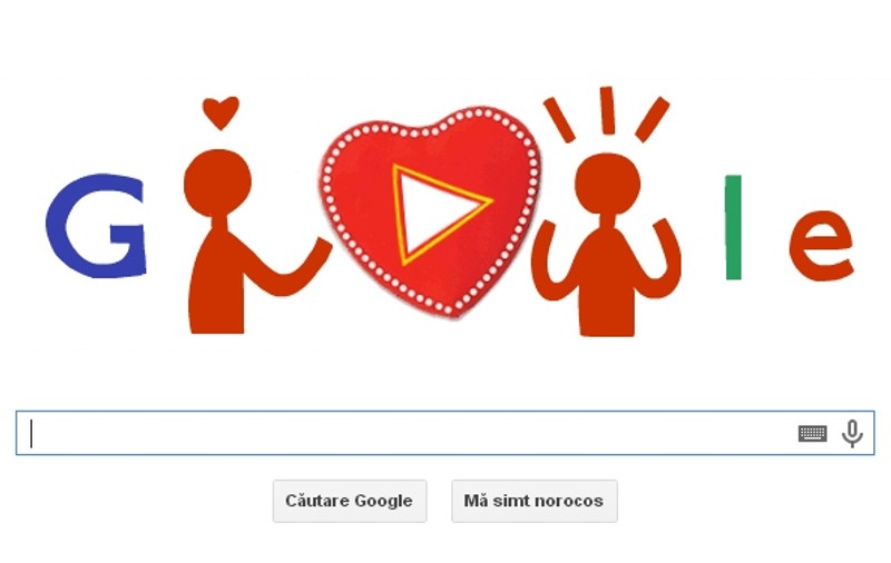 Google celebrează Valentine's Day cu un DOODLE special!