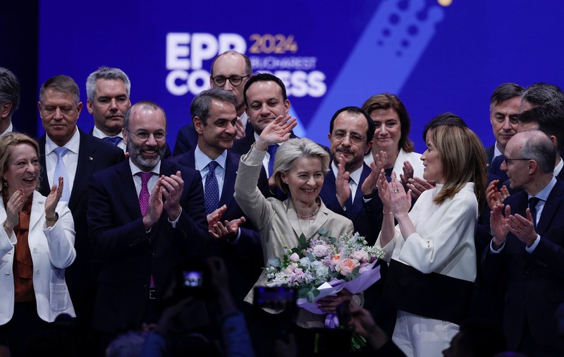 Congres PPE la București, ziua 2. Nehammer și Iohannis, discurs în fața delegaților. Von der Leyen, candidatul partidului pentru șefia CE