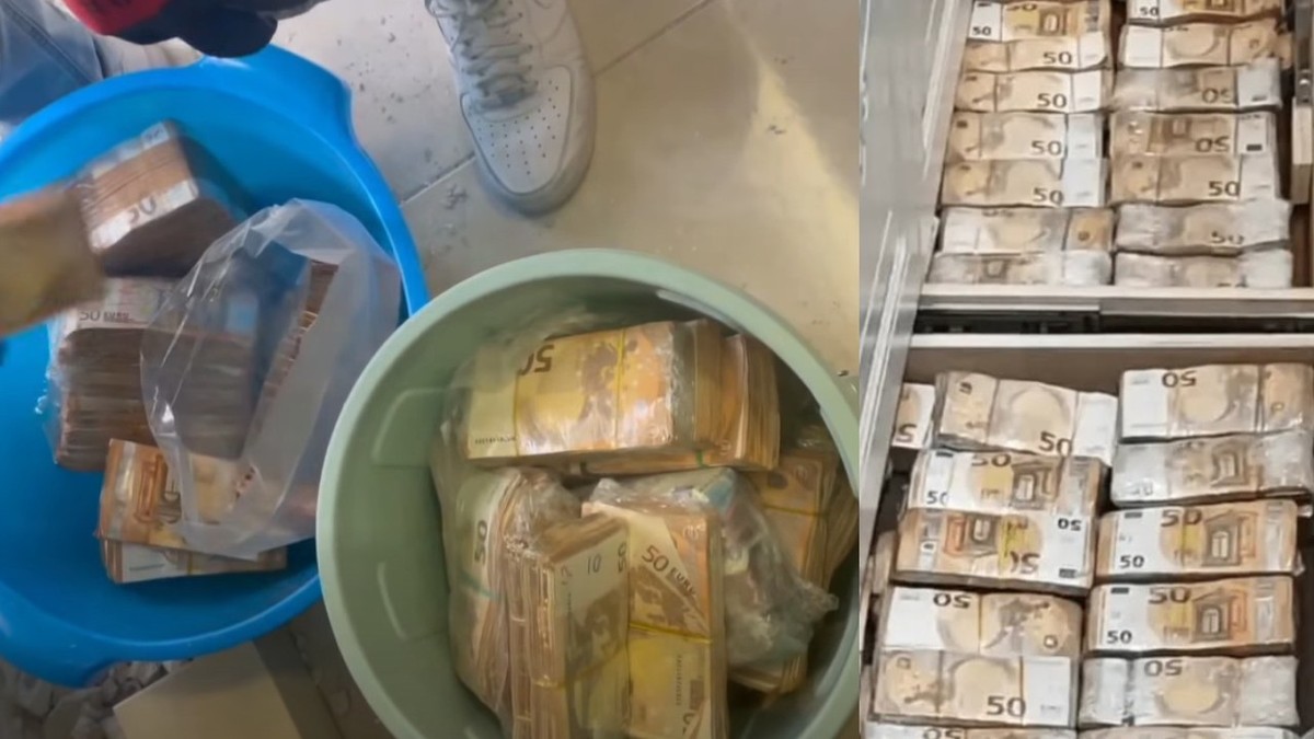 3,2 milioane de euro, in teanuri de bancnote de 50 de euro, gasite intr-un apartament al mafiei din Italia, langa Napoli