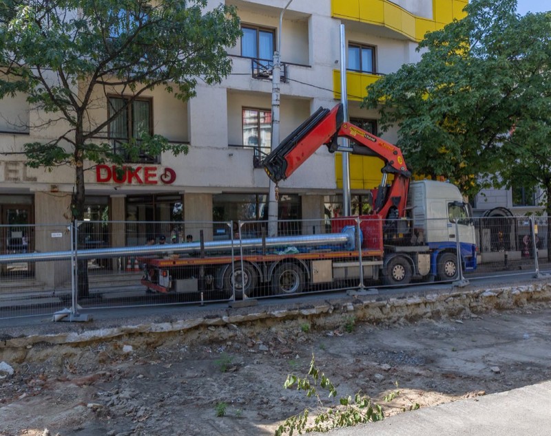 Lucrările pentru reabilitarea unei linii de tramvai din București, întrerupte după ce au fost descoperite posibile ruine medievale