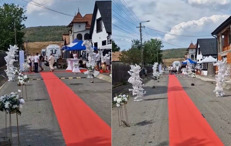 Au pus covorul roșu pe o stradă din Cluj, iar polițiștii le-au stricat petrecerea. Ce a pățit organizatorul evenimentului