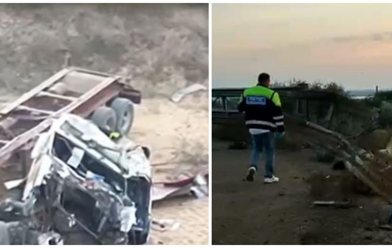 Un tânăr de 23 de ani a murit, după ce a trecut cu mașina peste balustradă și a căzut în gol de la 20 de metri
