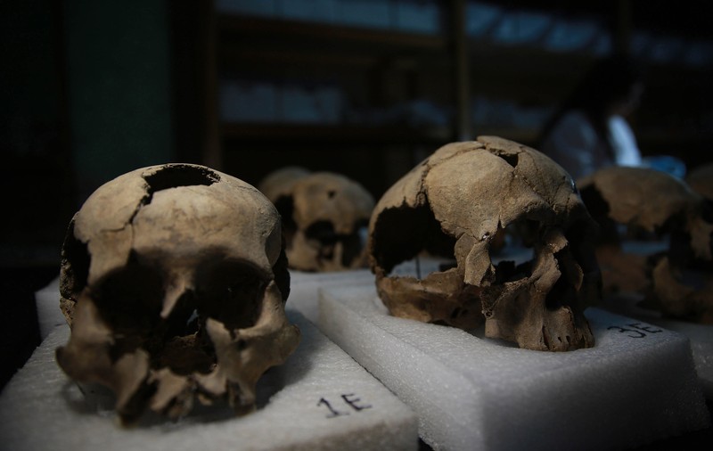 GALERIE FOTO| Descoperire arheologică extraordinară în Ciudad de Mexico: Un turn din peste 650 de cranii umane